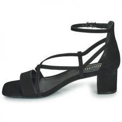 Chaussures Femme Sandales et Nu-pieds Minelli HENRIETA Noir -Sandales Soldes Boutique 19057467 500 D