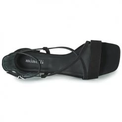 Chaussures Femme Sandales et Nu-pieds Minelli HENRIETA Noir -Sandales Soldes Boutique 19057467 500 F