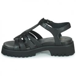 Chaussures Femme Sandales et Nu-pieds Minelli HELLHA Noir -Sandales Soldes Boutique 19057474 500 D