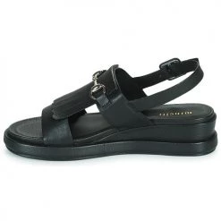Chaussures Femme Sandales et Nu-pieds Minelli HEMYE Noir -Sandales Soldes Boutique 19057475 500 D