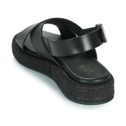 Chaussures Femme Sandales et Nu-pieds Minelli HADDIA Noir -Sandales Soldes Boutique 19057477 500 E