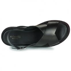 Chaussures Femme Sandales et Nu-pieds Minelli HADDIA Noir -Sandales Soldes Boutique 19057477 500 F