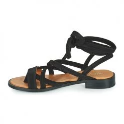 Chaussures Femme Sandales et Nu-pieds Minelli HURIA Noir -Sandales Soldes Boutique 19057480 500 D