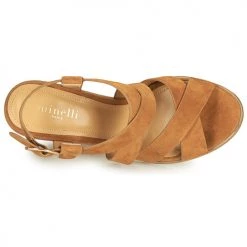 Chaussures Femme Sandales et Nu-pieds Minelli CLAVIA Marron -Sandales Soldes Boutique 19057502 500 F