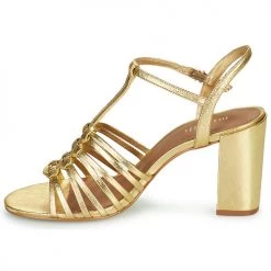 Chaussures Femme Sandales et Nu-pieds Minelli THERENA Doré -Sandales Soldes Boutique 19057514 500 D