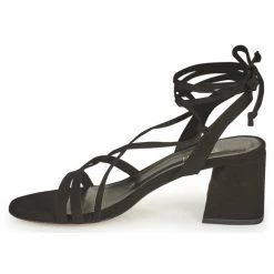 Chaussures Femme Sandales et Nu-pieds Minelli TATIA Noir -Sandales Soldes Boutique 19057521 500 D