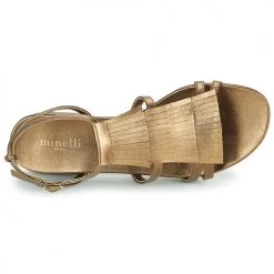 Chaussures Femme Sandales et Nu-pieds Minelli HELIA Doré -Sandales Soldes Boutique 19057527 500 F
