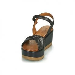 Chaussures Femme Sandales et Nu-pieds Café Noir HOLISTA Noir -Sandales Soldes Boutique 19108692 500 C