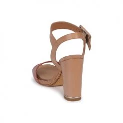 Chaussures Femme Sandales et Nu-pieds Eva Turner CHANTEVIEL Bronze rouge -Sandales Soldes Boutique 191125 500 E
