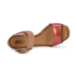 Chaussures Femme Sandales et Nu-pieds Eva Turner CHANTEVIEL Bronze rouge -Sandales Soldes Boutique 191125 500 F