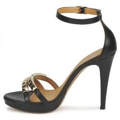 Chaussures Femme Sandales et Nu-pieds Eva Turner VAGIBEGO Noir -Sandales Soldes Boutique 191127 500 D