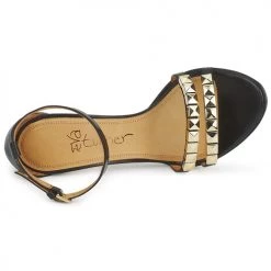 Chaussures Femme Sandales et Nu-pieds Eva Turner VAGIBEGO Noir -Sandales Soldes Boutique 191127 500 F