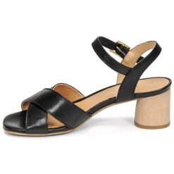 Chaussures Femme Sandales et Nu-pieds Dream in Green ODAINE Noir -Sandales Soldes Boutique 19146471 500 D