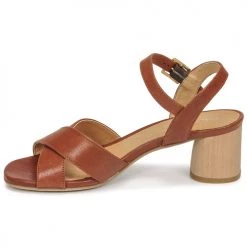 Chaussures Femme Sandales et Nu-pieds Dream in Green ODAINE Tan -Sandales Soldes Boutique 19146472 500 D