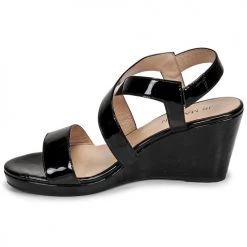 Chaussures Femme Sandales et Nu-pieds JB Martin QUETZA Noir -Sandales Soldes Boutique 19172830 500 D