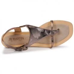 Chaussures Femme Sandales et Nu-pieds JB Martin ARMOR Gris/argenté -Sandales Soldes Boutique 19172979 500 F