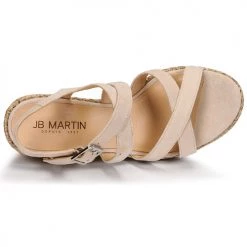 Chaussures Femme Sandales et Nu-pieds JB Martin DARELO Sable -Sandales Soldes Boutique 19172985 500 F