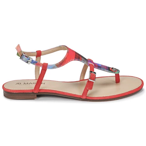 Chaussures Femme Sandales et Nu-pieds JB Martin GAELIA Rouge 2 Chaussures Femme Sandales et Nu-pieds JB Martin GAELIA Rouge – Image 2