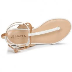 Chaussures Femme Sandales et Nu-pieds JB Martin GENIE Blanc -Sandales Soldes Boutique 19172994 500 F