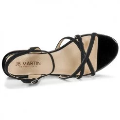 Chaussures Femme Sandales et Nu-pieds JB Martin BAOLI Noir -Sandales Soldes Boutique 19173185 500 F