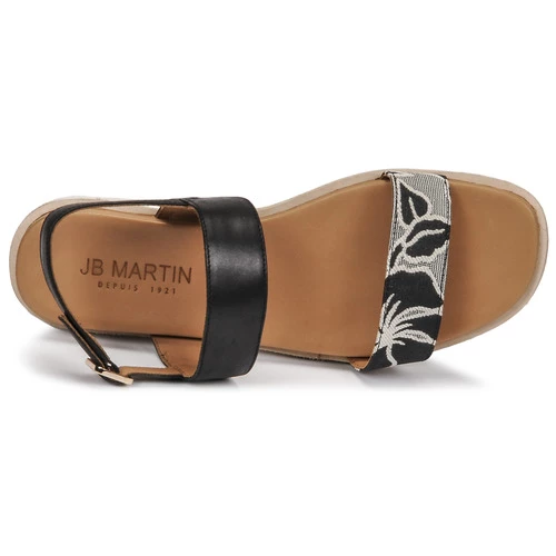 Chaussures Femme Sandales et Nu-pieds JB Martin BENGALI Noir 6 Chaussures Femme Sandales et Nu-pieds JB Martin BENGALI Noir – Image 6