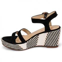 Chaussures Femme Sandales et Nu-pieds JB Martin DORKA Noir -Sandales Soldes Boutique 19173200 500 D