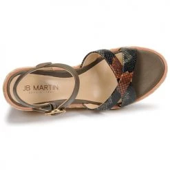 Chaussures Femme Sandales et Nu-pieds JB Martin EMEA Olive -Sandales Soldes Boutique 19173202 500 F
