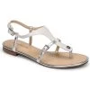 Chaussures Femme Sandales et Nu-pieds JB Martin GAELIA Blanc/argent
