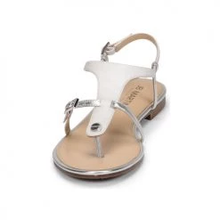 Chaussures Femme Sandales et Nu-pieds JB Martin GAELIA Blanc/argent -Sandales Soldes Boutique 19173212 500 C