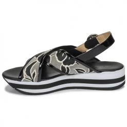 Chaussures Femme Sandales et Nu-pieds JB Martin ILANG Noir -Sandales Soldes Boutique 19173228 500 D