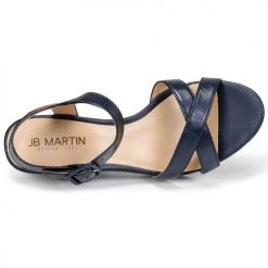 Chaussures Femme Sandales et Nu-pieds JB Martin QUERIDA Marine -Sandales Soldes Boutique 19173269 500 F