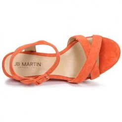 Chaussures Femme Sandales et Nu-pieds JB Martin QUERIDA Papaye -Sandales Soldes Boutique 19173270 500 F
