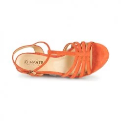 Chaussures Femme Sandales et Nu-pieds JB Martin QUIRA Papaye -Sandales Soldes Boutique 19173275 500 F