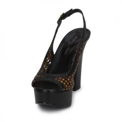 Chaussures Femme Sandales et Nu-pieds Stéphane Kelian ALICIA Noir / Marron -Sandales Soldes Boutique 192173 500 C
