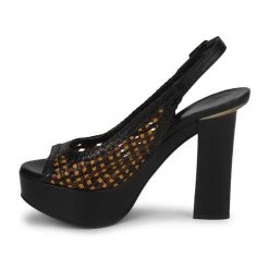 Chaussures Femme Sandales et Nu-pieds Stéphane Kelian ALICIA Noir / Marron -Sandales Soldes Boutique 192173 500 D