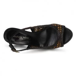 Chaussures Femme Sandales et Nu-pieds Stéphane Kelian ALICIA Noir / Marron -Sandales Soldes Boutique 192173 500 F