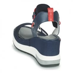 Chaussures Femme Sandales et Nu-pieds NeroGiardini CAMINO Marine / Rouge -Sandales Soldes Boutique 19236456 500 E