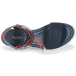 Chaussures Femme Sandales et Nu-pieds NeroGiardini CAMINO Marine / Rouge -Sandales Soldes Boutique 19236456 500 F