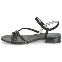 Chaussures Femme Sandales et Nu-pieds NeroGiardini TEDDY Noir -Sandales Soldes Boutique 19236457 500 D