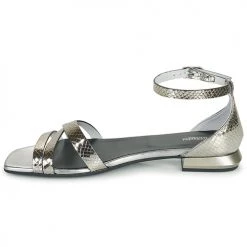 Chaussures Femme Sandales et Nu-pieds NeroGiardini TOMMA Argenté -Sandales Soldes Boutique 19236458 500 D