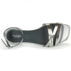 Chaussures Femme Sandales et Nu-pieds NeroGiardini TOMMA Argenté -Sandales Soldes Boutique 19236458 500 F