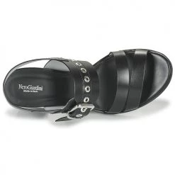 Chaussures Femme Sandales et Nu-pieds NeroGiardini GHILLO Noir -Sandales Soldes Boutique 19236459 500 F