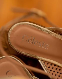 Chaussures Femme Sandales et Nu-pieds Céleste ORANGER Doré -Sandales Soldes Boutique 19268277 500 E