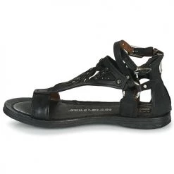 Chaussures Femme Sandales et Nu-pieds Airstep / A.S.98 RAMOS Noir -Sandales Soldes Boutique 19313958 500 D