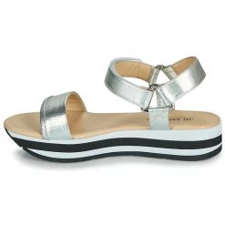 Chaussures Femme Sandales et Nu-pieds JB Martin IMANI argent -Sandales Soldes Boutique 19342341 500 D