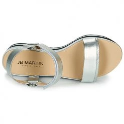 Chaussures Femme Sandales et Nu-pieds JB Martin IMANI argent -Sandales Soldes Boutique 19342341 500 F