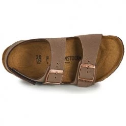 Chaussures Garçon Sandales et Nu-pieds Birkenstock MILANO HL Marron -Sandales Soldes Boutique 19426393 500 F