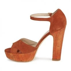 Chaussures Femme Sandales et Nu-pieds JFK OKADOLA Orange -Sandales Soldes Boutique 194907 500 D