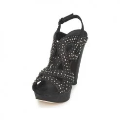 Chaussures Femme Sandales et Nu-pieds Strategia CLOUCLOU Noir -Sandales Soldes Boutique 194931 500 C