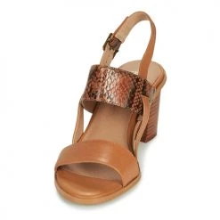Chaussures Femme Sandales et Nu-pieds Karston LIMEY Camel -Sandales Soldes Boutique 19496523 500 C
